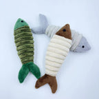 Plush catnip fish cat toy product view
