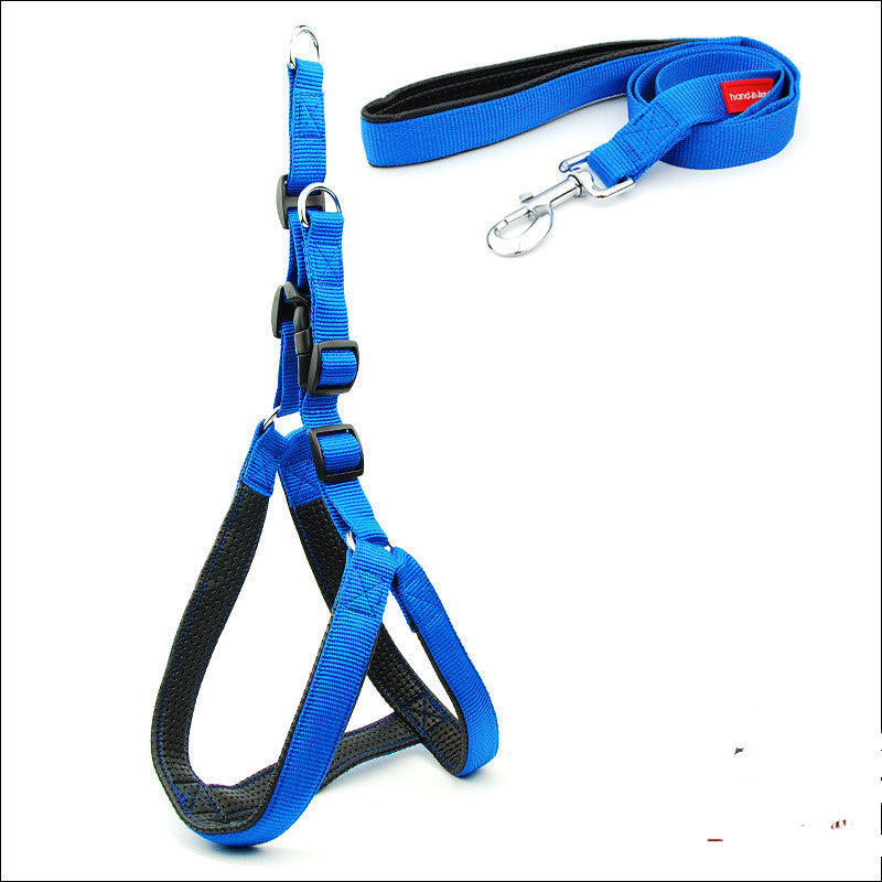 Dog Padded Harness Leash - reflective nylon leash