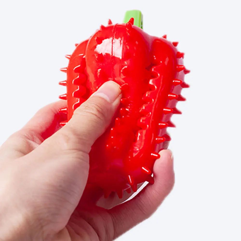 Dog chew toy in yellow color