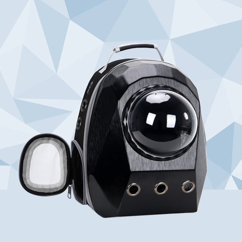 Pet carrier backpack worn on front
