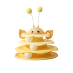 Cat toy tower in pink color