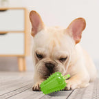 Dog chew toy in green color