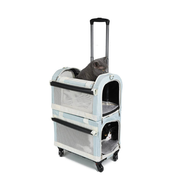 Double layer trolley case pet carrier