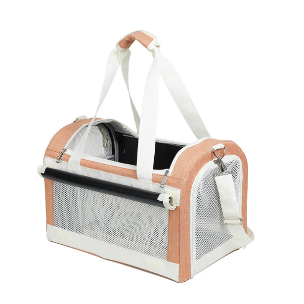 Multi pet carrier double decker 4-wheel trolley
