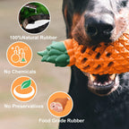 Dog chew toy, pineapple design, rubber material