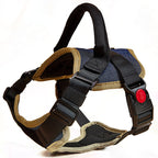 Dog harness with included nylon traction rope
