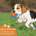 Dog squeaky floating toy set including tires, barbell, and ball