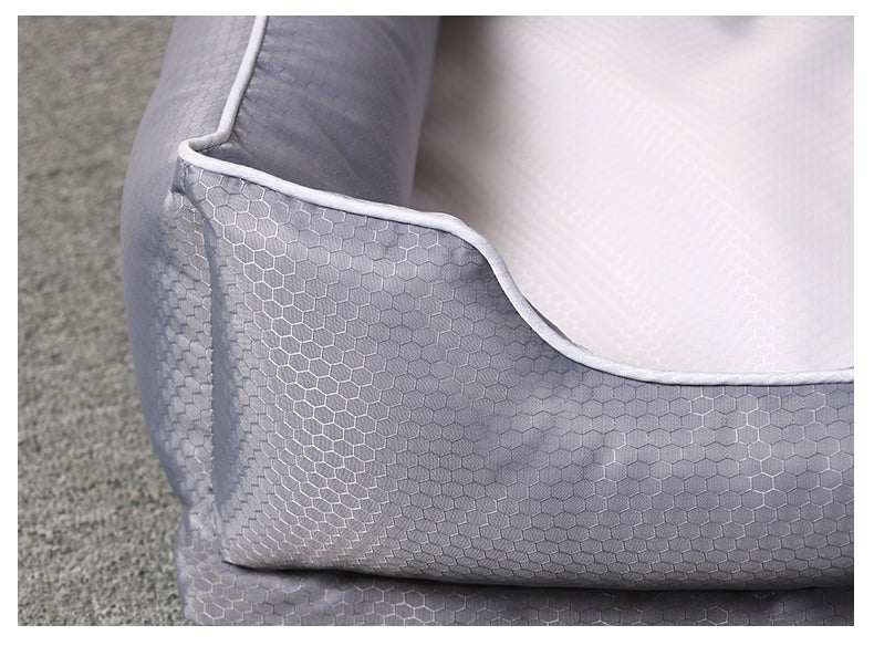 Removable pet bed shown from another angle