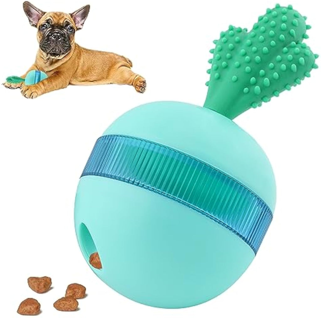 Treat dispensing tumbler toy with visible holes for dispensing treats