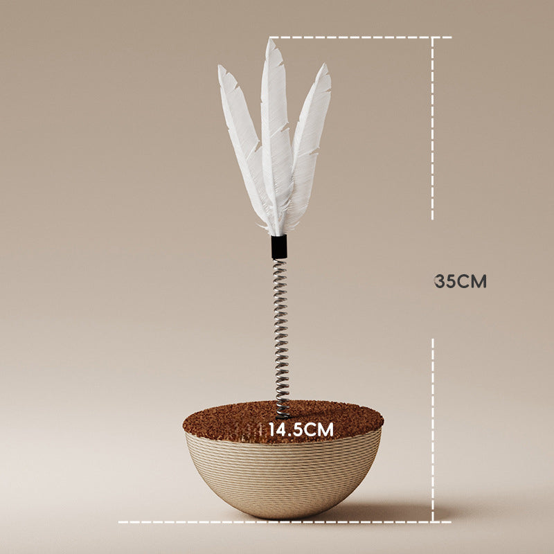 Interactive Cat Feeder Toy, close-up view