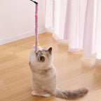 Cat wand toy displayed with all color options