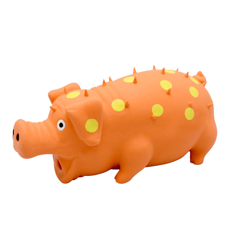 Dog chew toy with textured surface