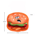 Crinkle squeaky dog toy, food-shaped design