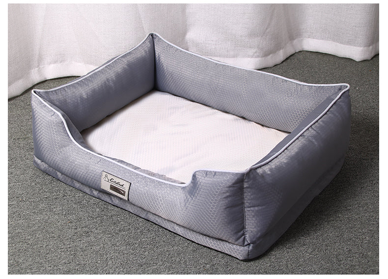 Non-stick kennel pet bed in dark grey