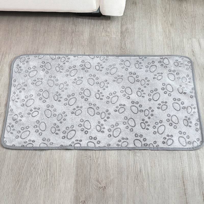 Round plush pet bed with raised edges