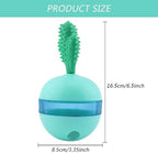 Treat dispensing tumbler toy, front view