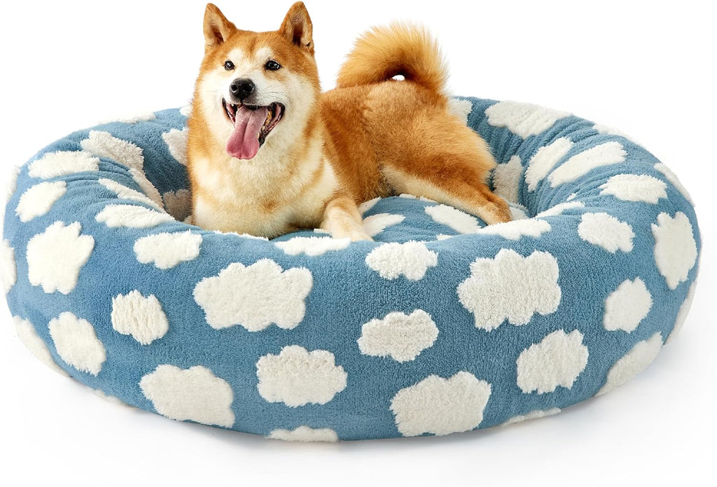 Round donut pet bed, alternate view