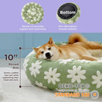 Round donut pet bed in Blue color