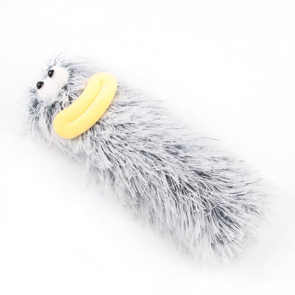 Cat playing with crinkle catnip pillow toy