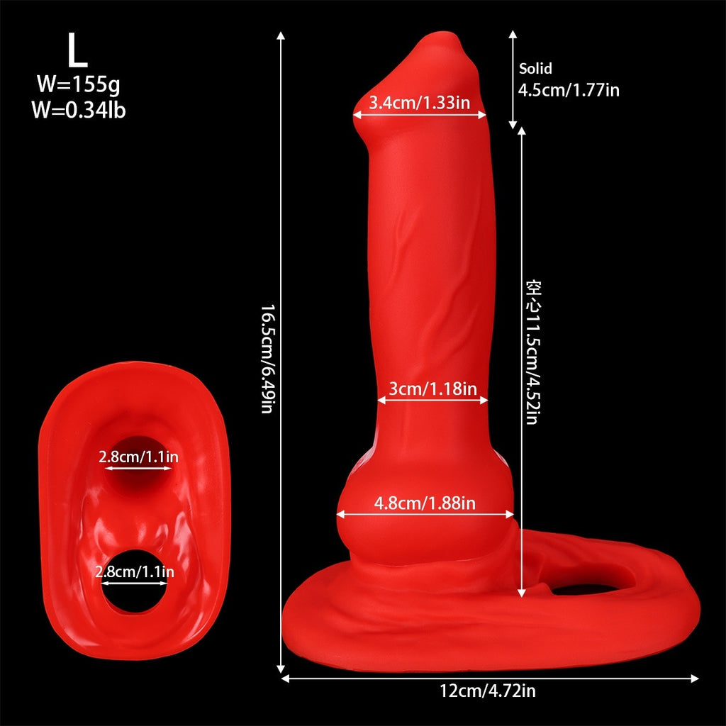 Silicone adult wellness sleeve alternate angle