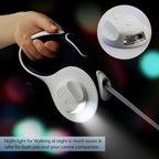 Dog retractable leash with chest harness in cloud white