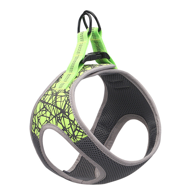 Dog Leash Vest Pet Harness in black color